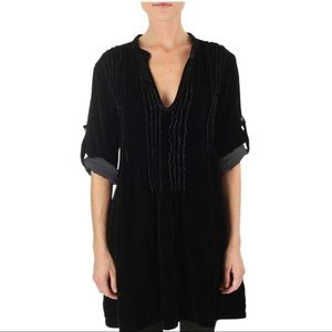 NWOT CP Shades Blk Velvet Regina Tunic/Dress